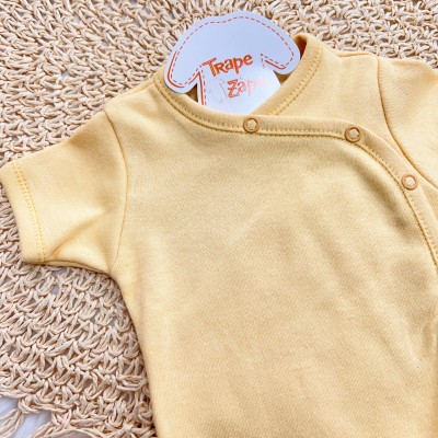 Body Kimono M/C Liso Mostarda Body Kimono M/C Liso Mostarda